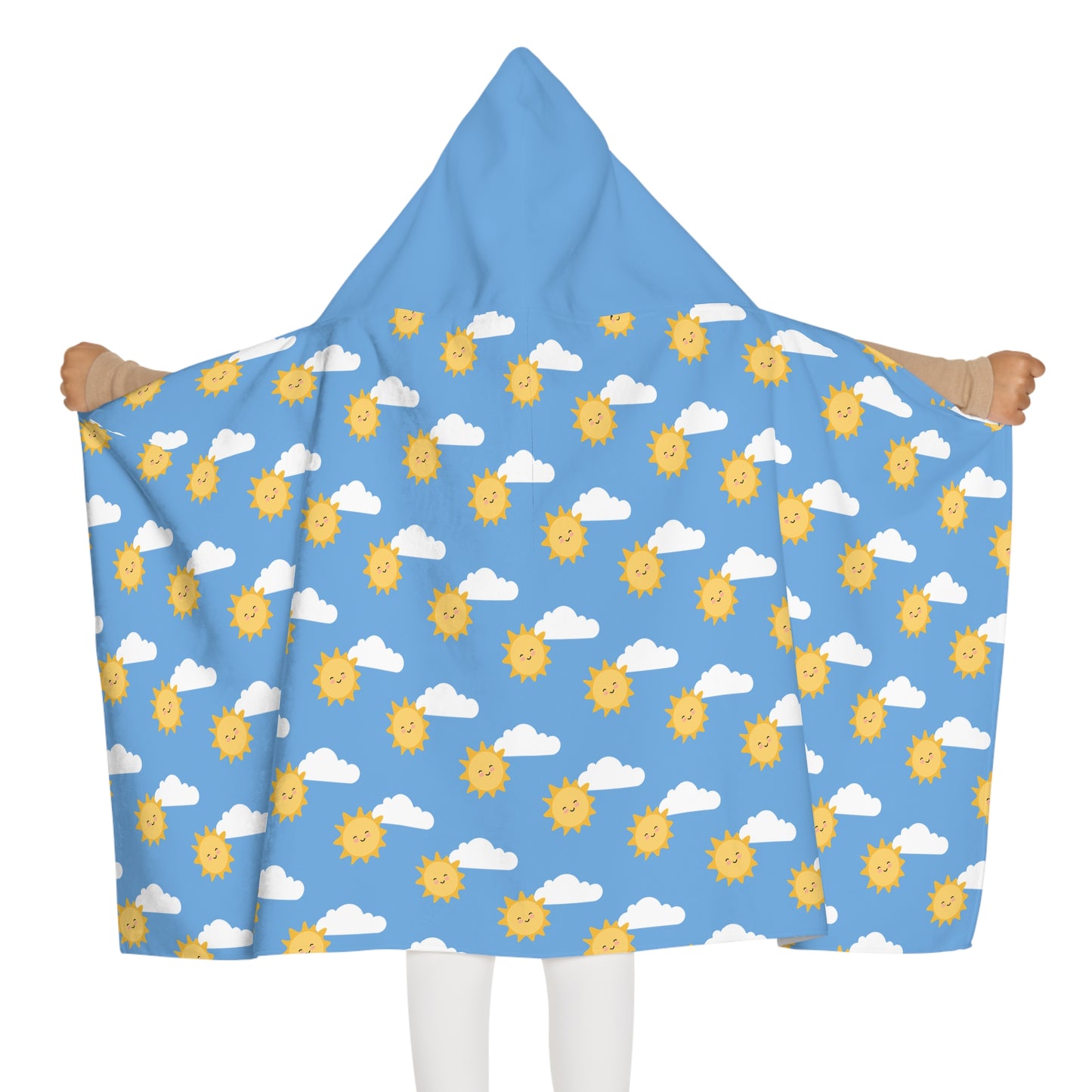 Sunshine & Clouds Custom Hooded Towel