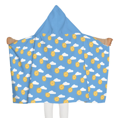 Sunshine & Clouds Custom Hooded Towel