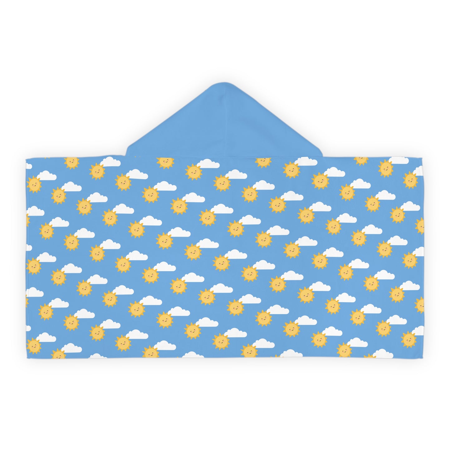Sunshine & Clouds Custom Hooded Towel