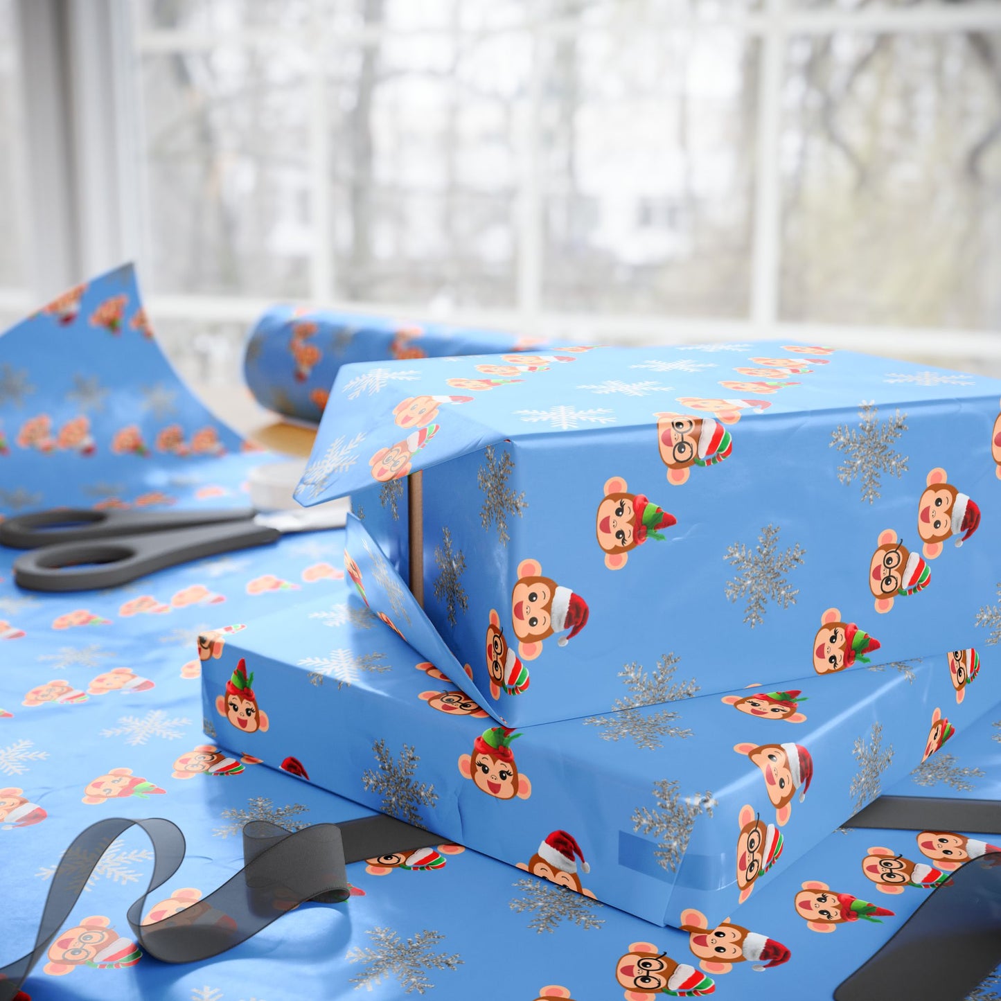 Monkey Jungle Custom Wrapping Paper